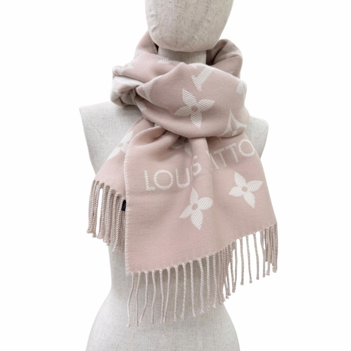 Excellent LOUIS VUITTON Scarf LV Essential Scarf wool Women M77854