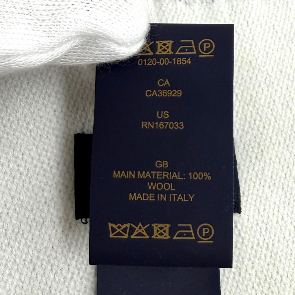 Excellent LOUIS VUITTON Scarf LV Essential Scarf Monogram fringe wool M77727