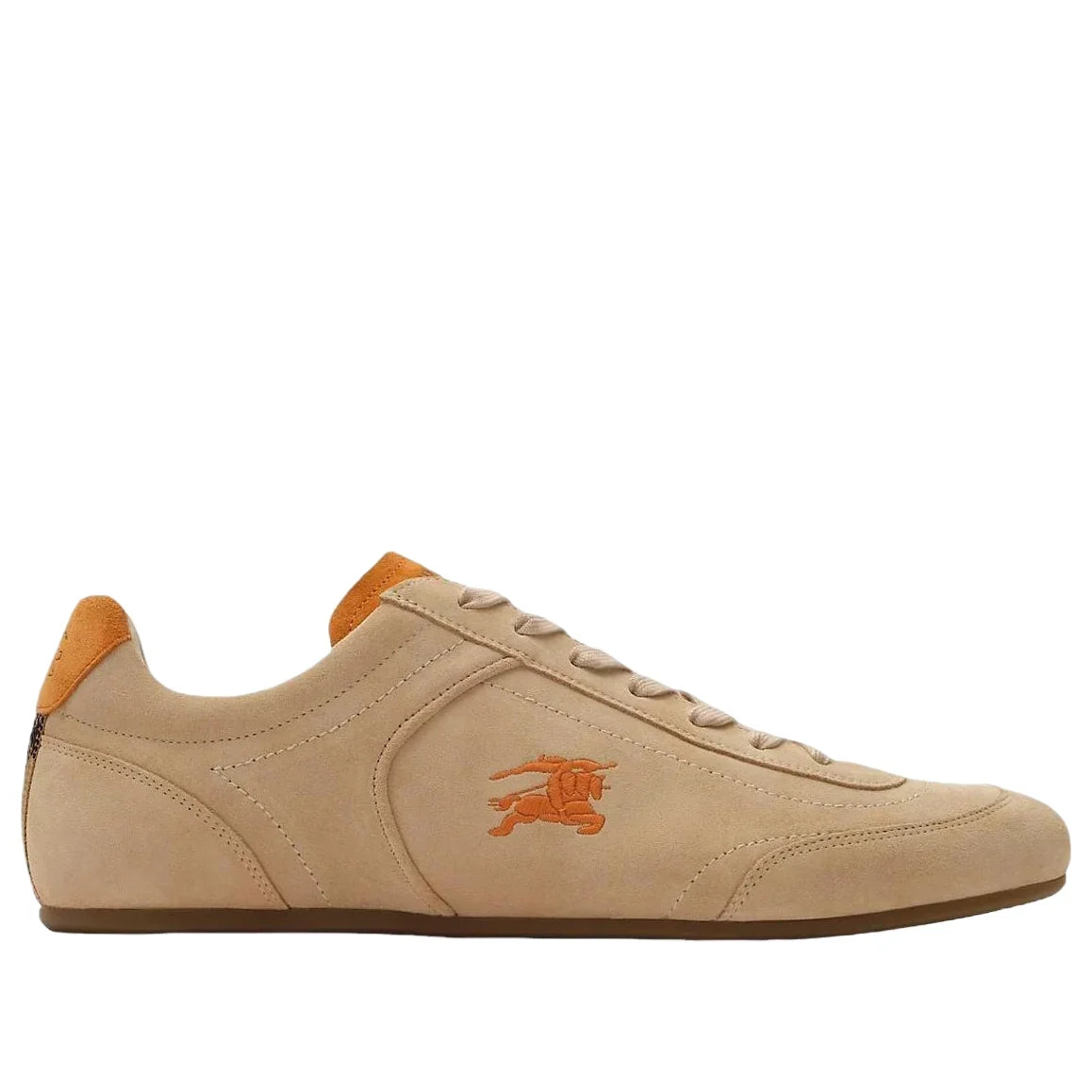 Burberry Leather Knight Runner Sneakers 'Flax Beige Pumpkin Orange' 81274771