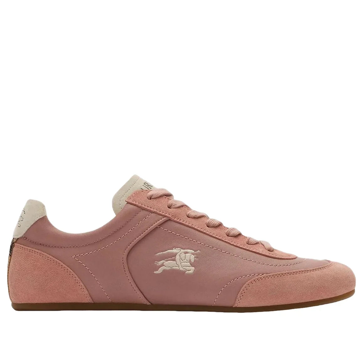(WMNS) Burberry Leather Knight Runner Sneakers 'Dusky Rose Dove Beige' 81278051