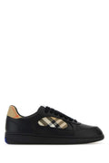 Burberry Men Black Leather Terrace Sneakers