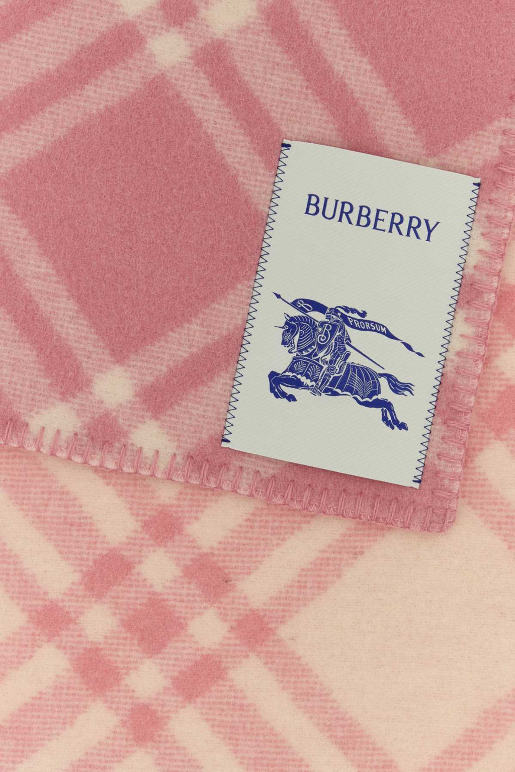 Burberry Unisex Embroidered Wool Scarf