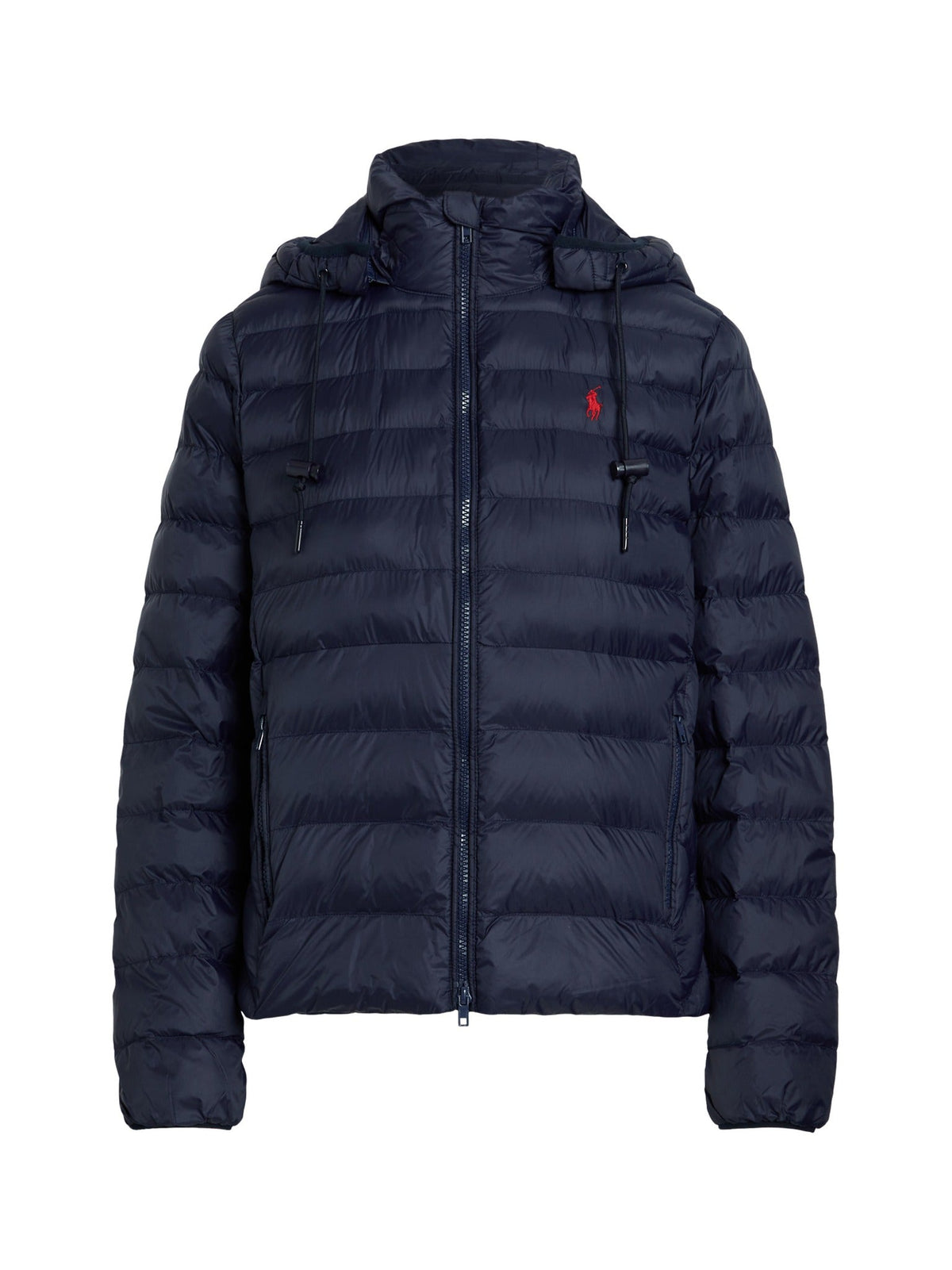 RALPH LAUREN WOMEN Water-Resistant Packable Hooded Jacket Navy