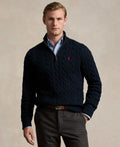 Men's Cable-Knit Cotton Sweater