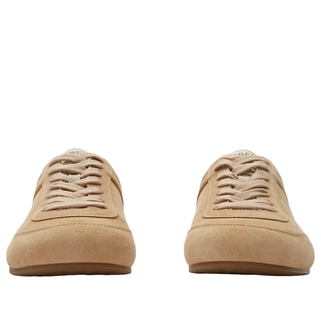 (WMNS) Burberry Leather Knight Runner Sneakers 'Flax Beige Dove Beige' 81278001