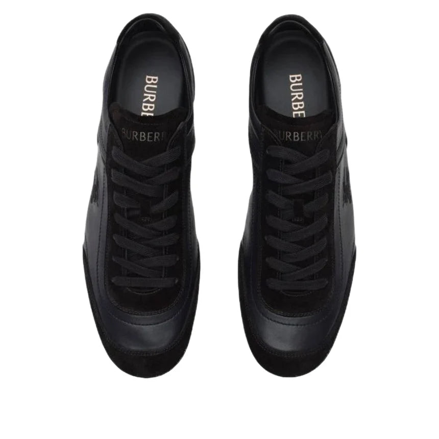 Burberry Leather Knight Runner Sneakers 'Black' 81262821