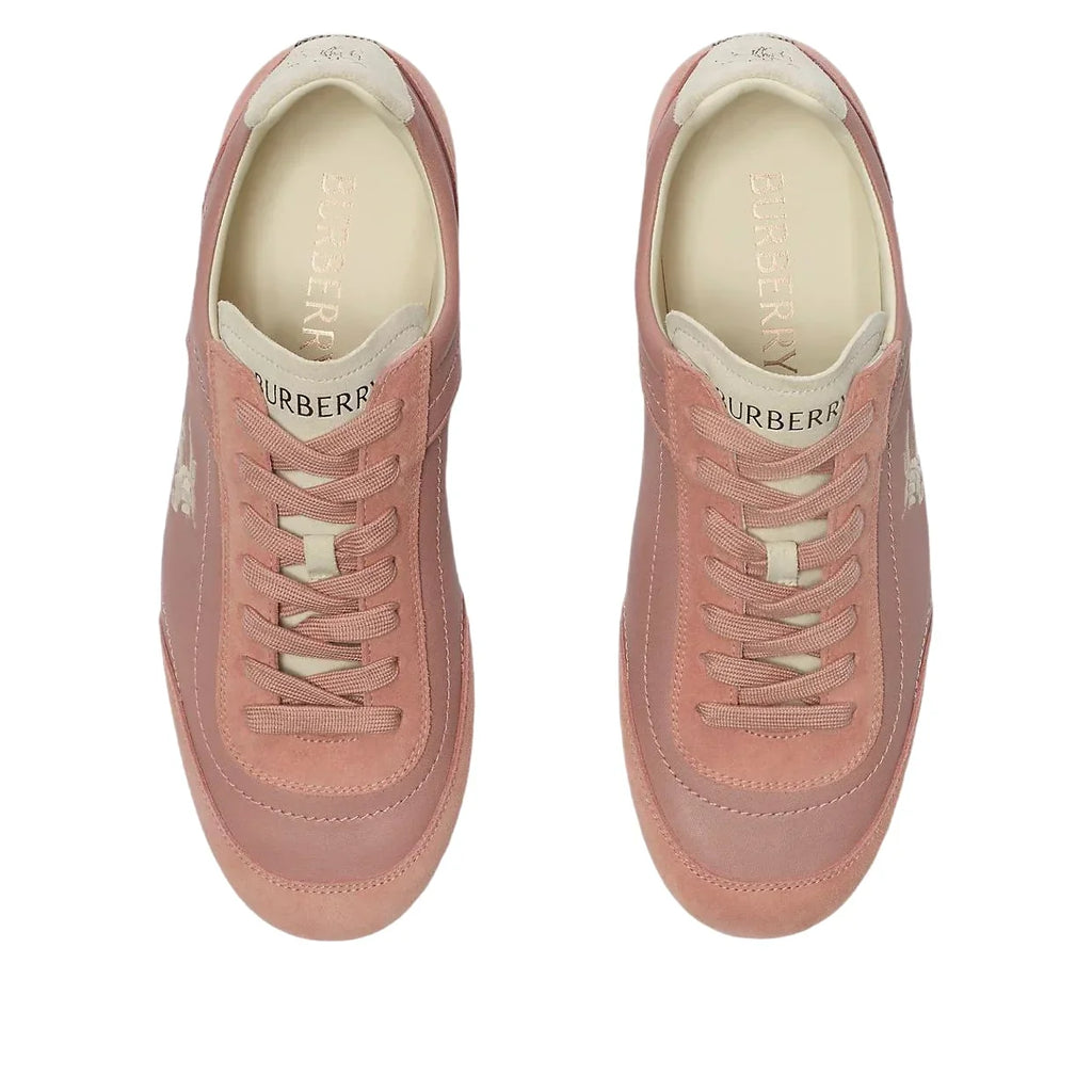(WMNS) Burberry Leather Knight Runner Sneakers 'Dusky Rose Dove Beige' 81278051