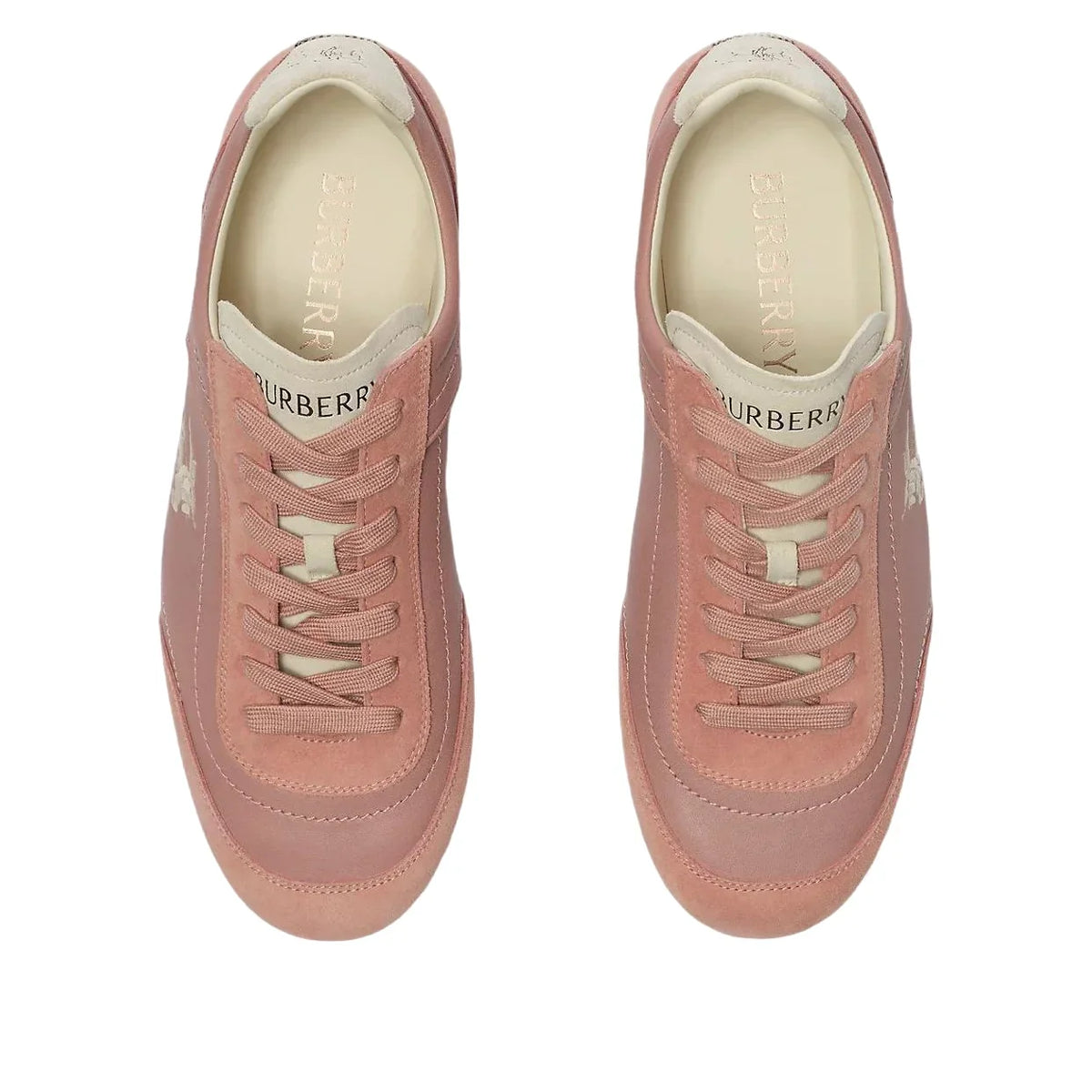 (WMNS) Burberry Leather Knight Runner Sneakers 'Dusky Rose Dove Beige' 81278051