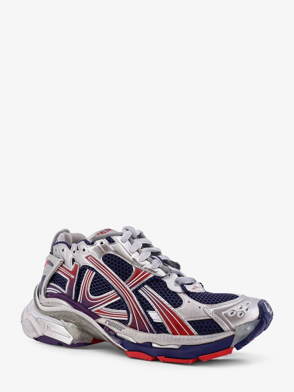 Balenciaga Men Mesh And Nylon Runner Sneakers