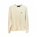Ralph Lauren Unisex Cable Knit Couple Sweater Cream