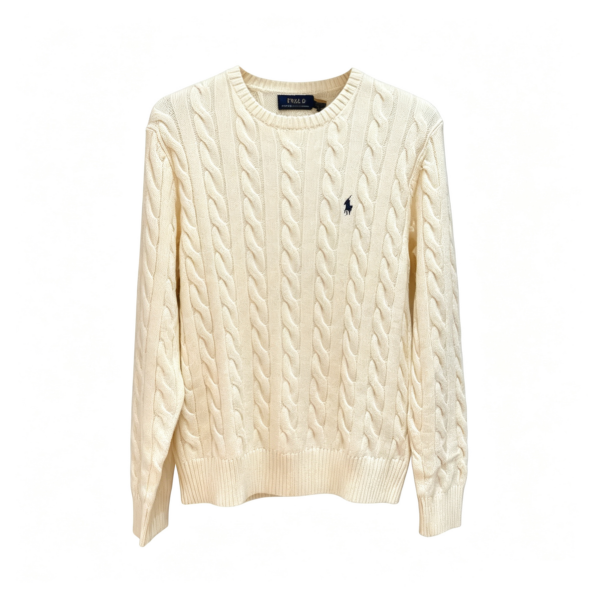Ralph Lauren Unisex Cable Knit Couple Sweater Cream