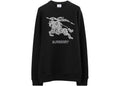 Burberry Embroidered EKD Cotton Sweatshirt Black