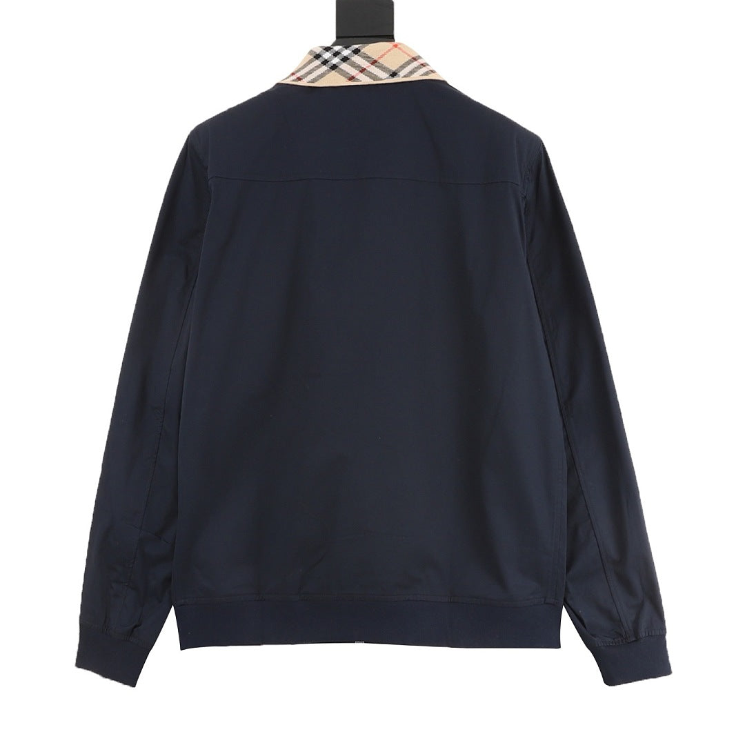 BURBERRY BBR Two-Tone Check Lapel Jacket