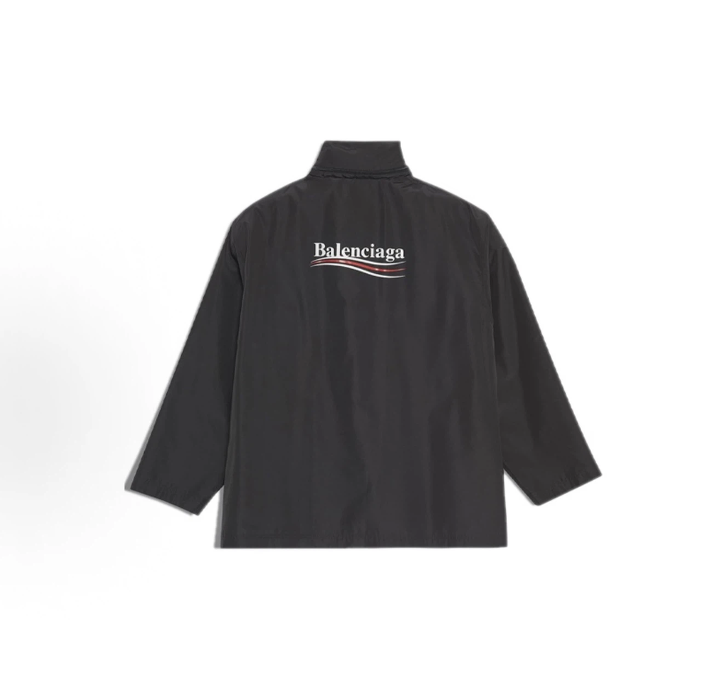 Balenciaga Black Political Coach Jacket