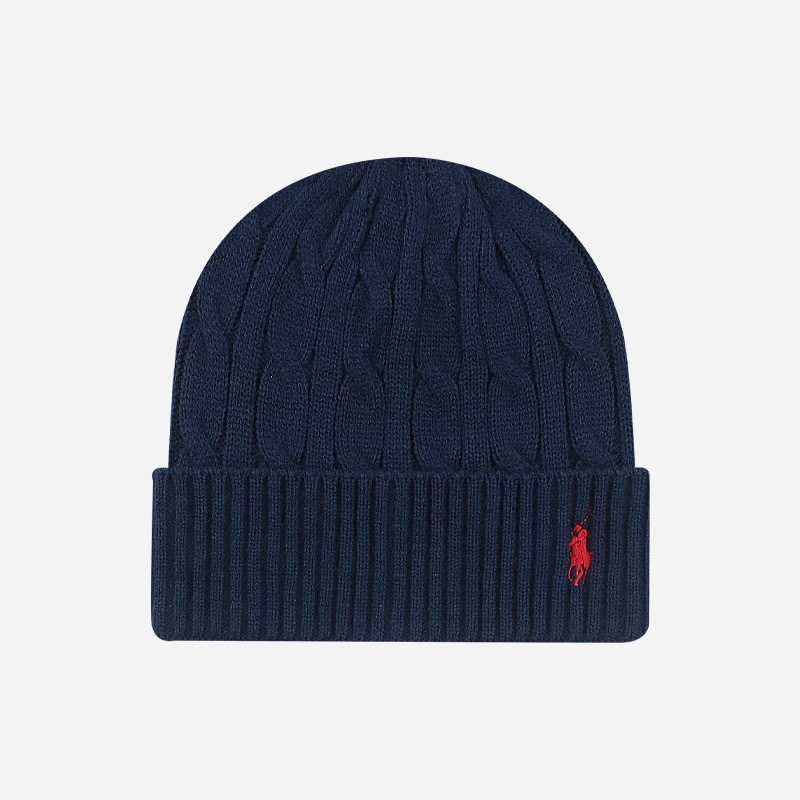 Ralph Lauren Cable Knit Beanie, Navy