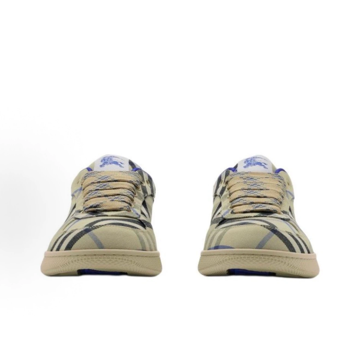 Burberry Terrace Vintage Check Low-Top Sneakers, Beige