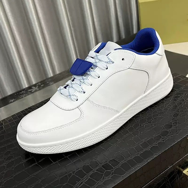 Burberry Terrace White Leather Low-Top Sneakers