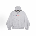 Balenciaga US Flag Distressed Hoodie Unisex Heather Grey