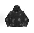 Balenciaga Tie‑Dye Washed Logo Hoodie Unisex Black
