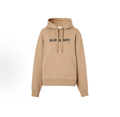 Burberry Unisex Hoodie Black Logo Print Camel