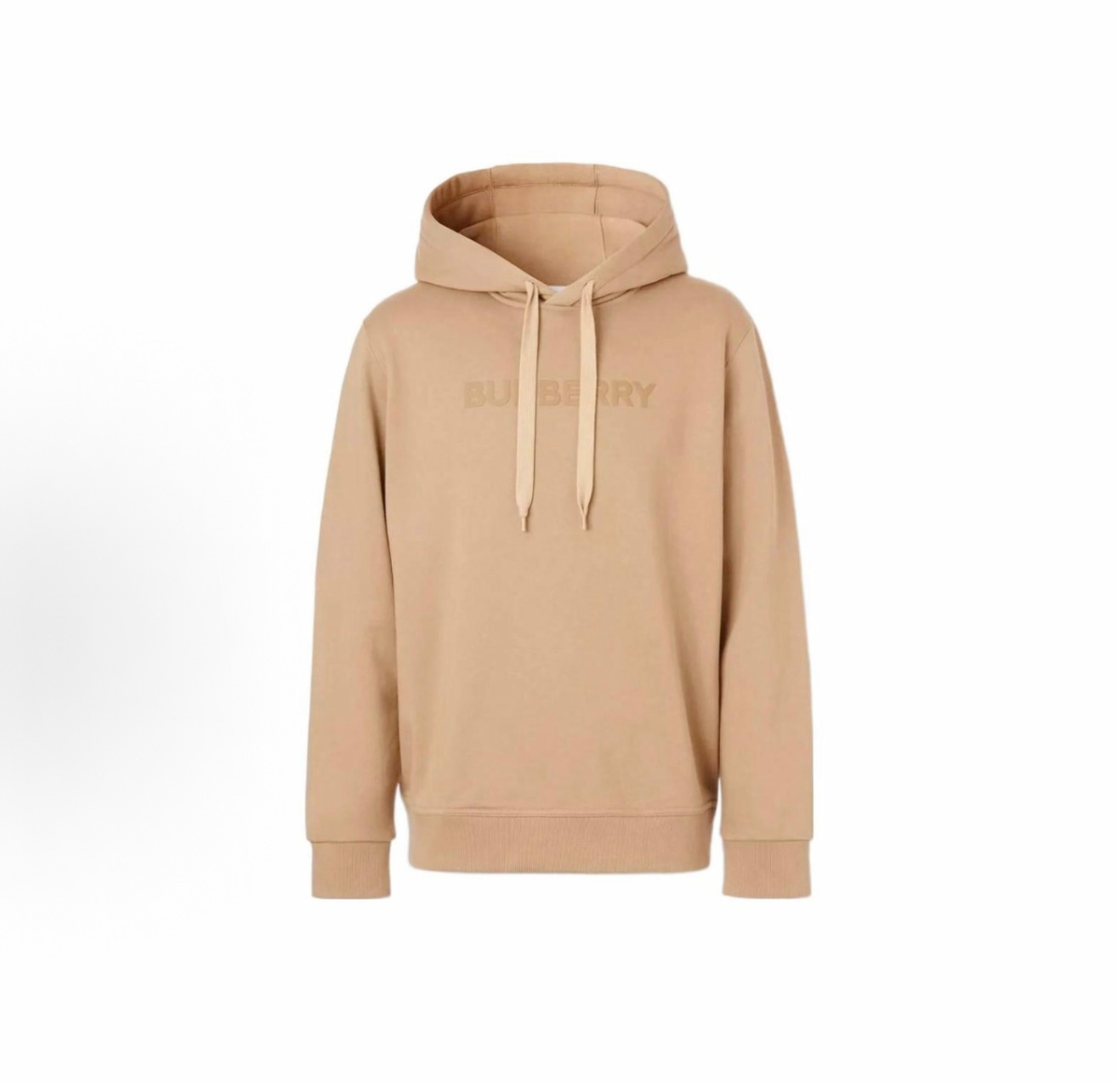 Burberry Unisex Hoodie Tone‑on‑Tone Logo Beige