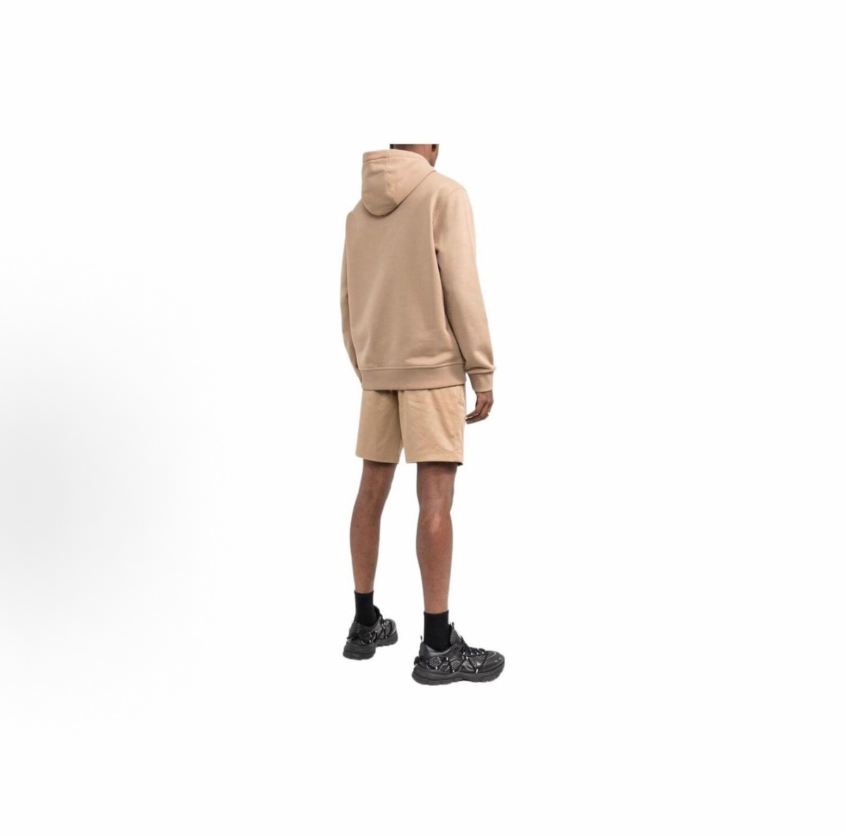 Burberry Unisex Hoodie Tone‑on‑Tone Logo Beige