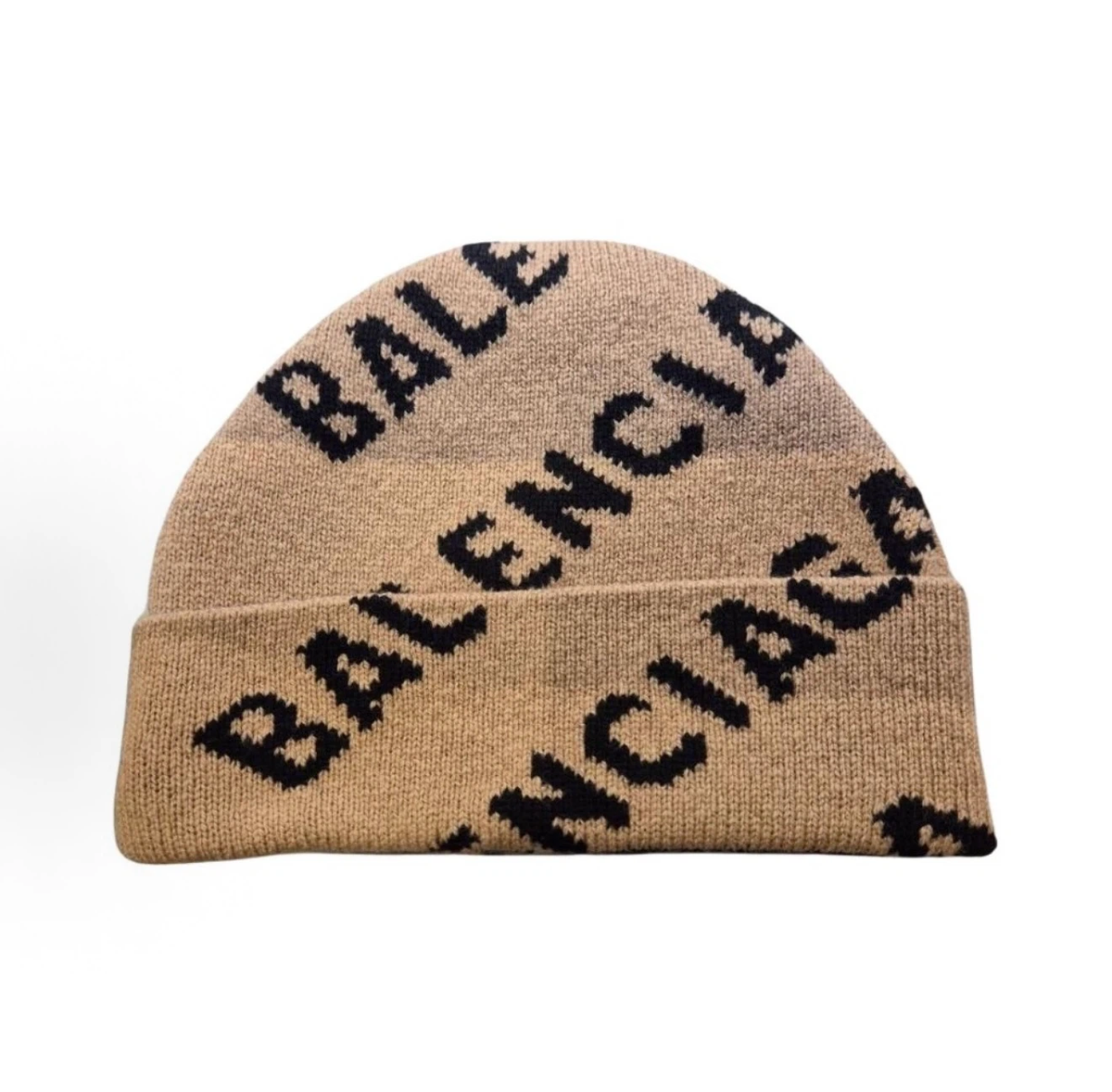 Balenciaga All‑Over Logo Beanie