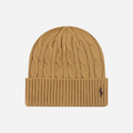 Ralph Lauren Cable Knit Beanie, Camel