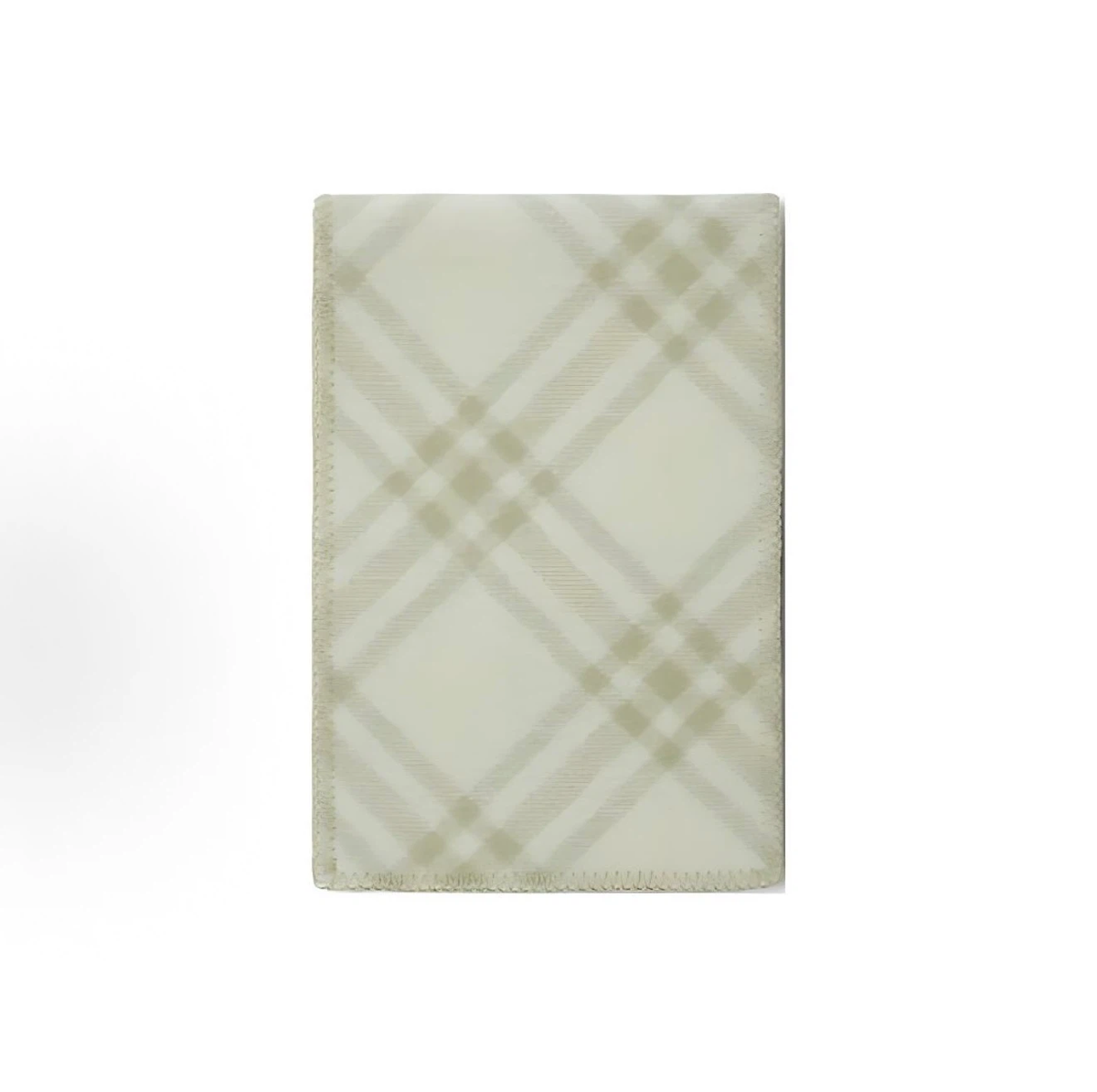 Burberry Women Wool Knit Scarf, Logo Check Pattern, Sage Green