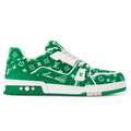 Louis Vuitton LV Trainer Sneaker Green Monogram