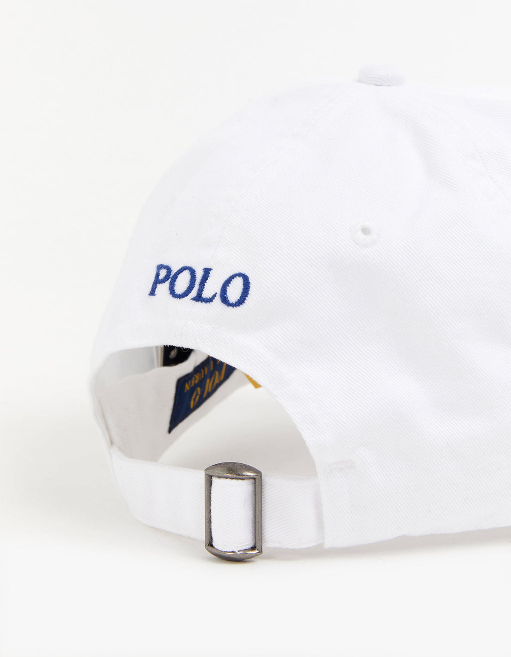 Cotton Chino Ball Cap - White/Marlin Blue
