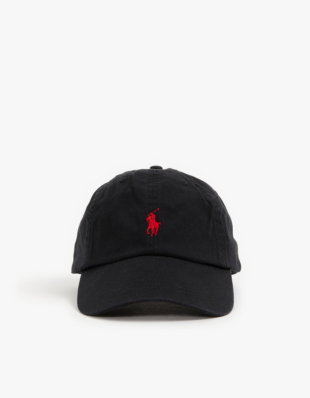 Cotton Chino Ball Cap - RL Black/RL2000 Red