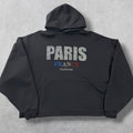 Balenciaga Paris Strass Cropped Hoodie  Women
