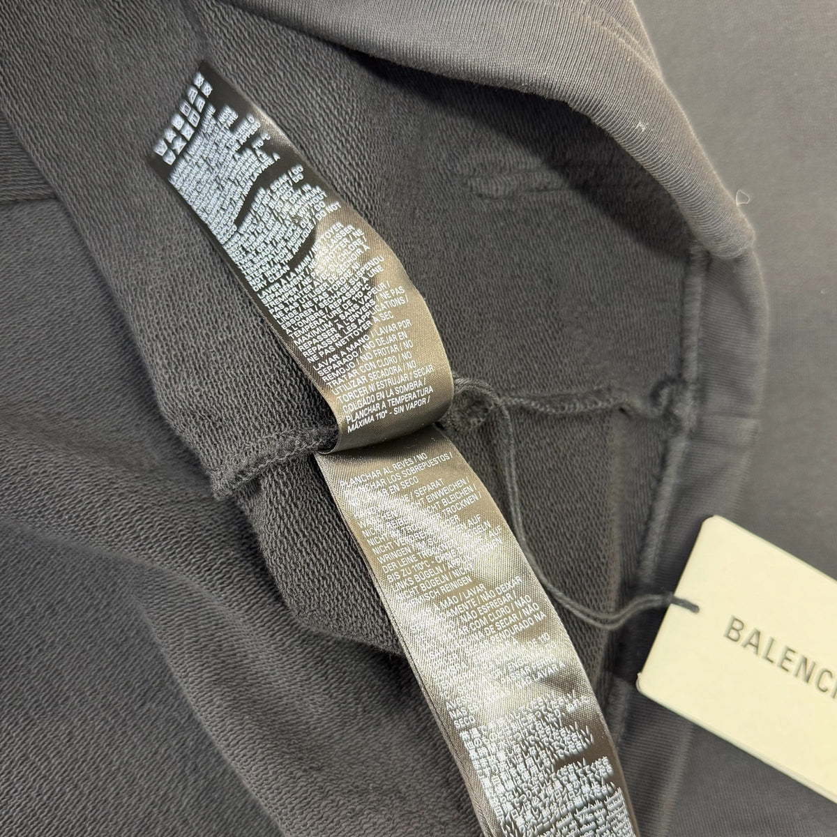 Balenciaga Paris Strass Cropped Hoodie  Women