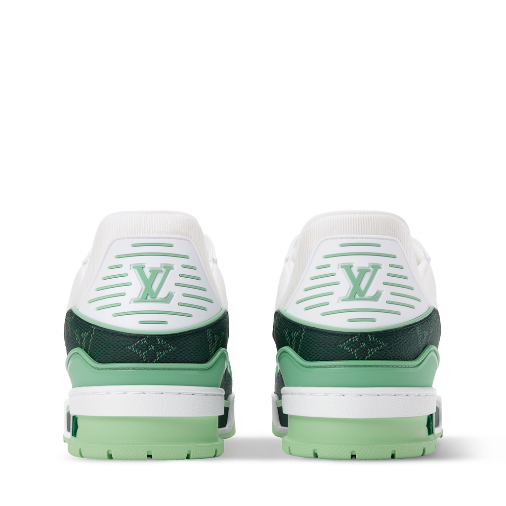 Louis Vuitton LV Trainer Green Monogram Leather Sneaker