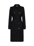 Burberry Kensington Trench Coat — Black