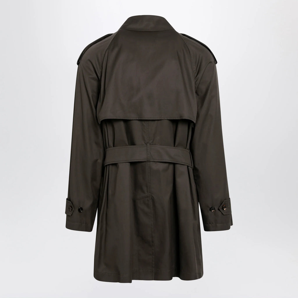 Burberry - Leadenham mid-length gabardine trench coat in brown