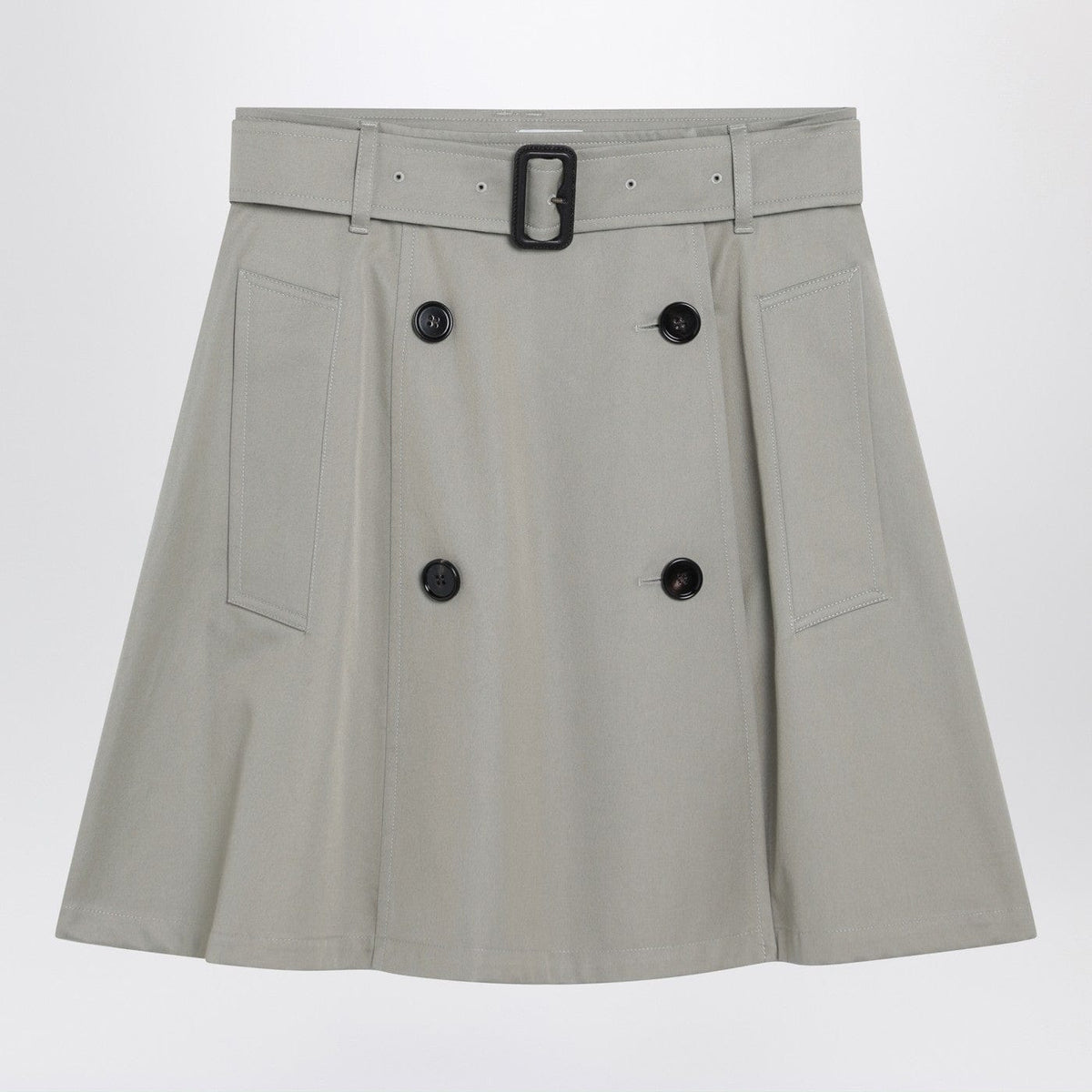 Burberry - Beige trench mini skirt in gabardine