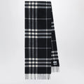 Burberry - Black Check cashmere scarf