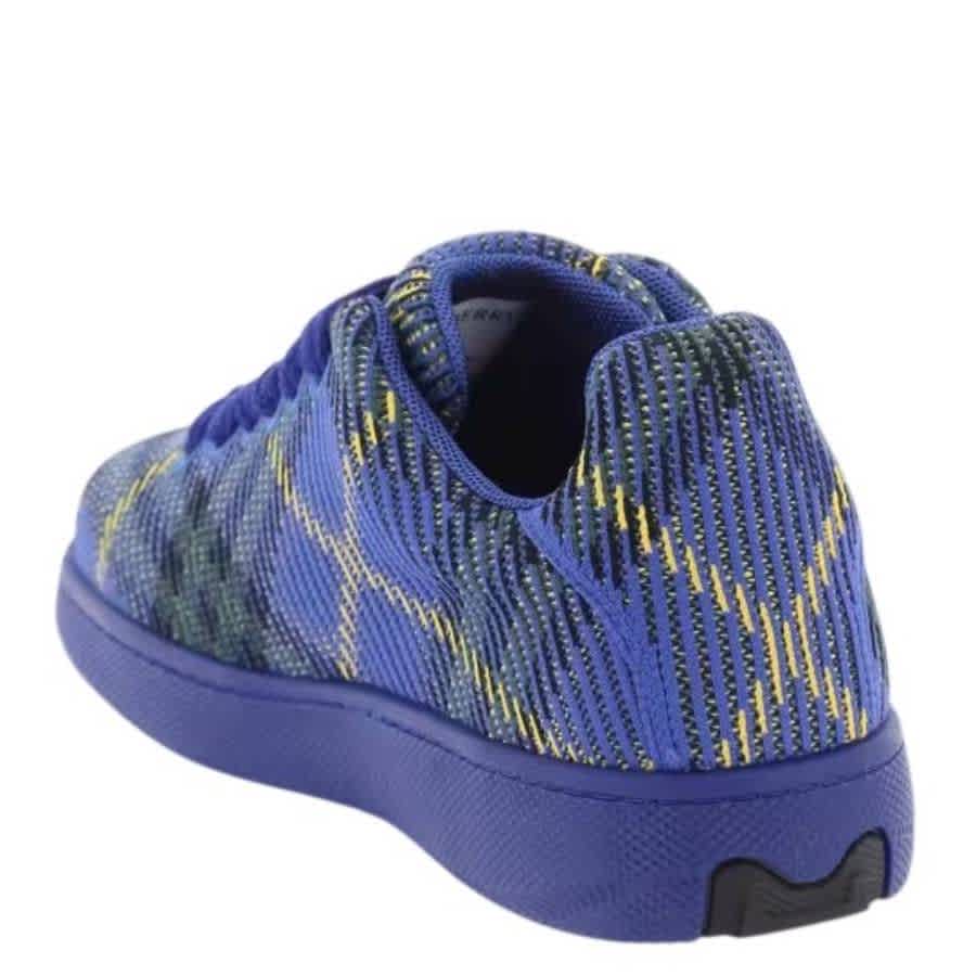 Burberry Check Nylon Knitted Box Sneakers