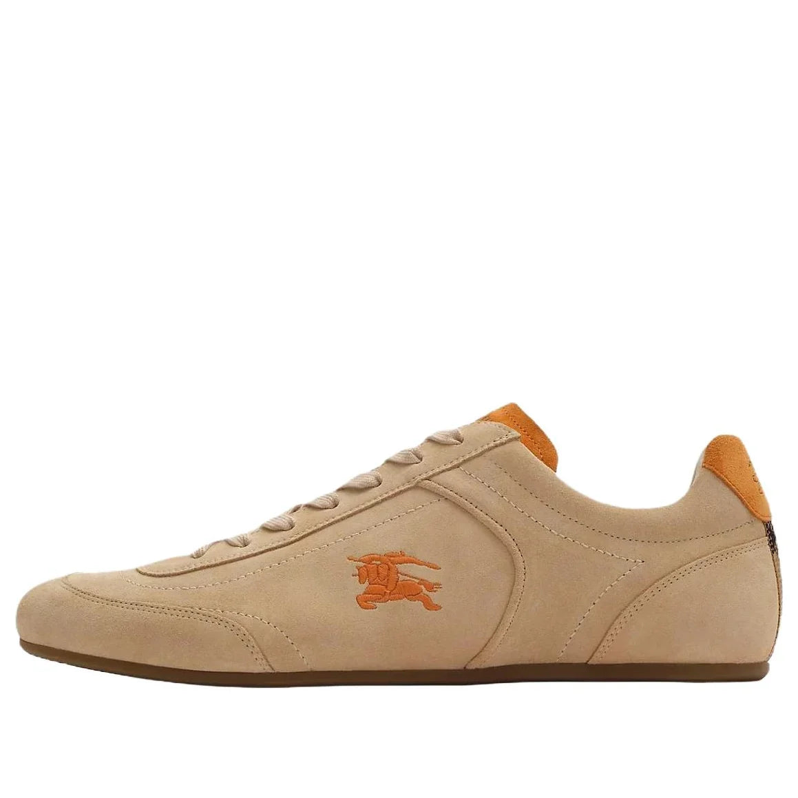 Burberry Leather Knight Runner Sneakers 'Flax Beige Pumpkin Orange' 81274771
