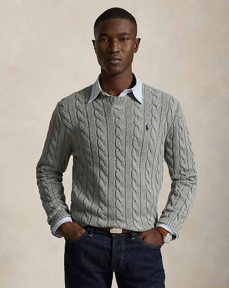 Polo Ralph Lauren — Cable-Knit Cotton Sweater