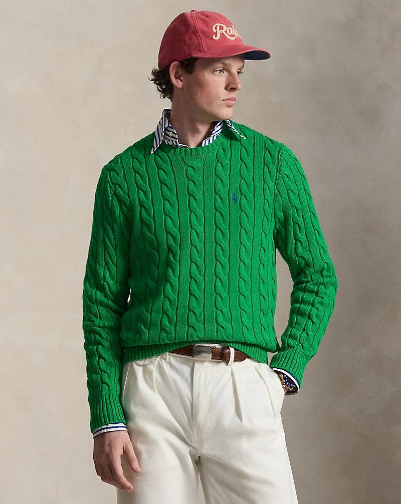 Polo Ralph Lauren — Cable-Knit Cotton Sweater